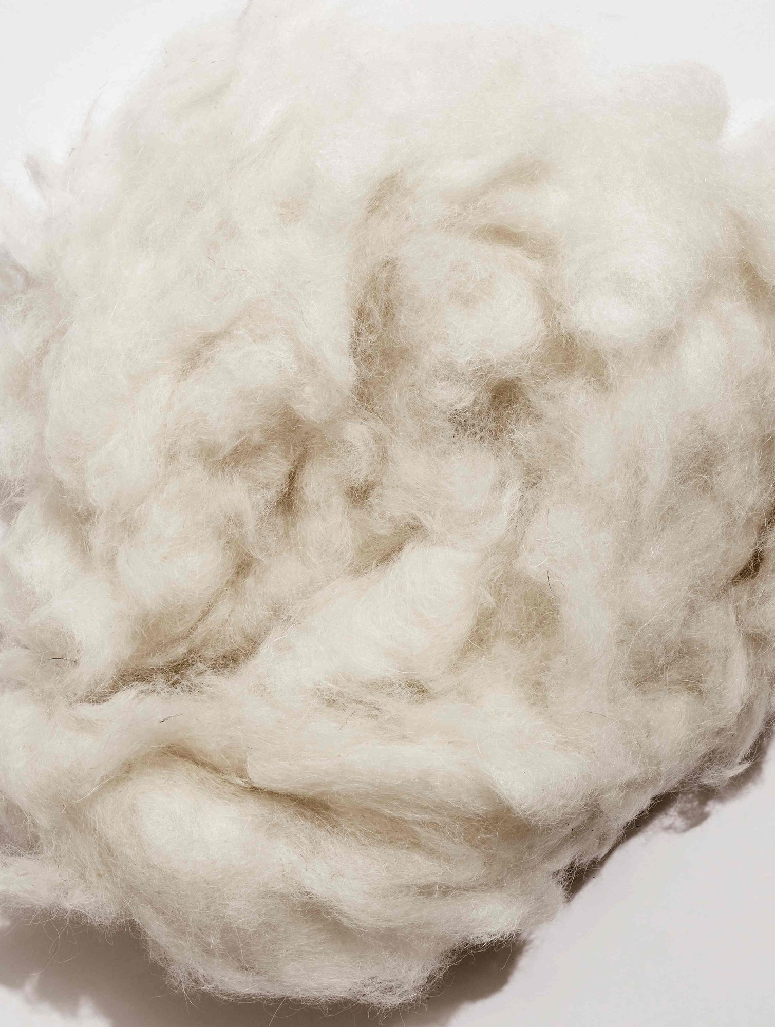 Soft, naturally elastic mohair fibres used in the Magnificence mattress