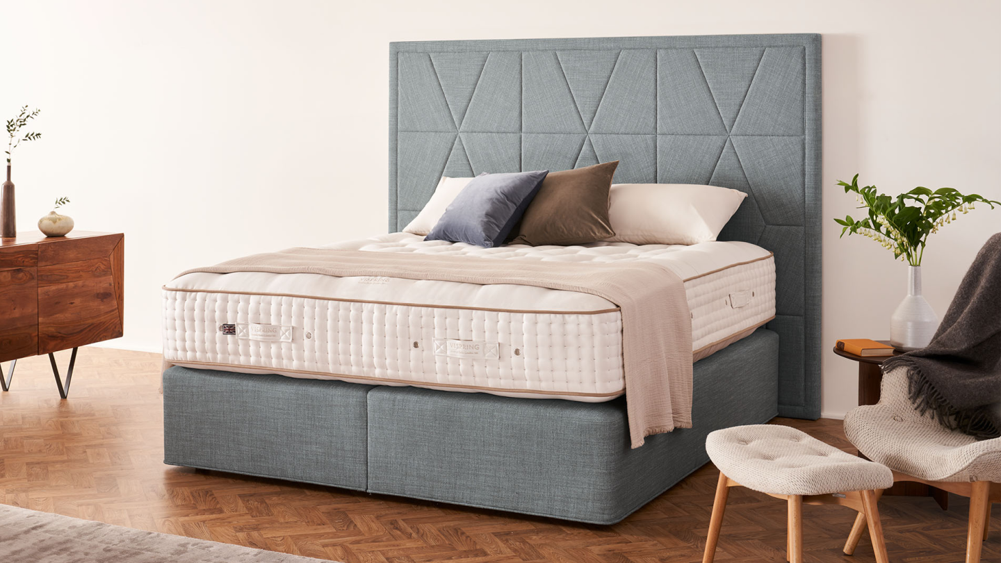 The Majesty mattress on its matching Vispring divan